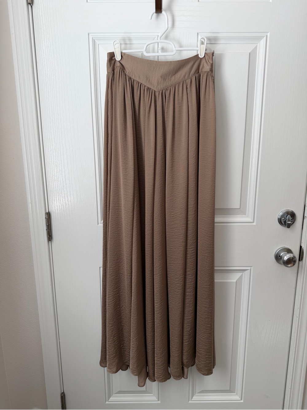 Victoria Secret Flowy Taupe Maxi Skirt - Taupe